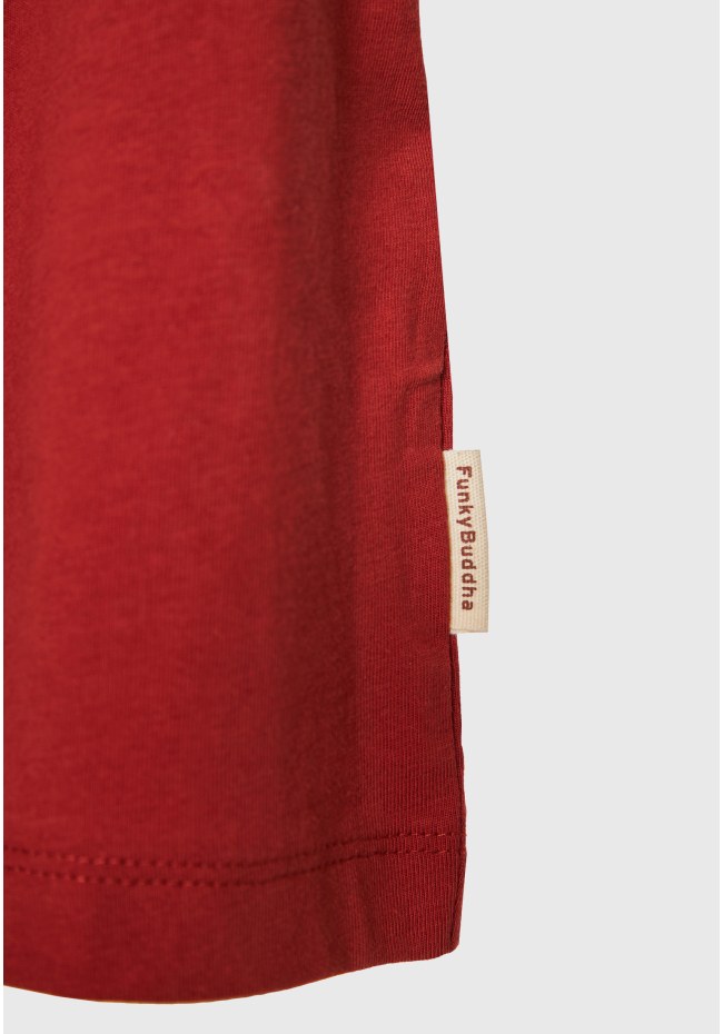 Organic cotton t-shirt με minimal branded τύπωμα