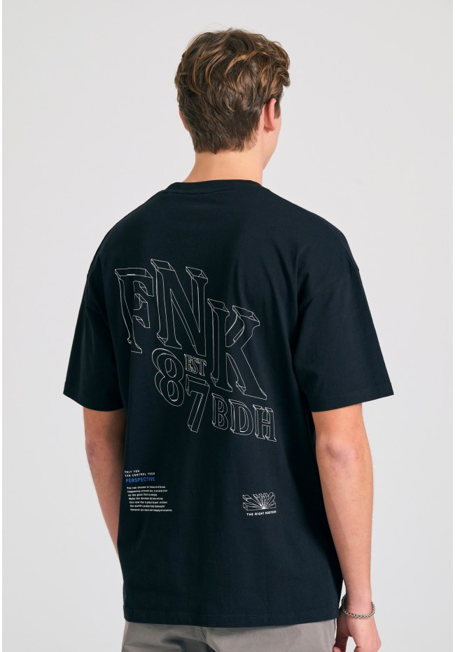 Oversized t-shirt με text artwork τύπωμα στην πλάτη