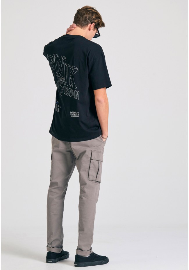 Oversized t-shirt με text artwork τύπωμα στην πλάτη