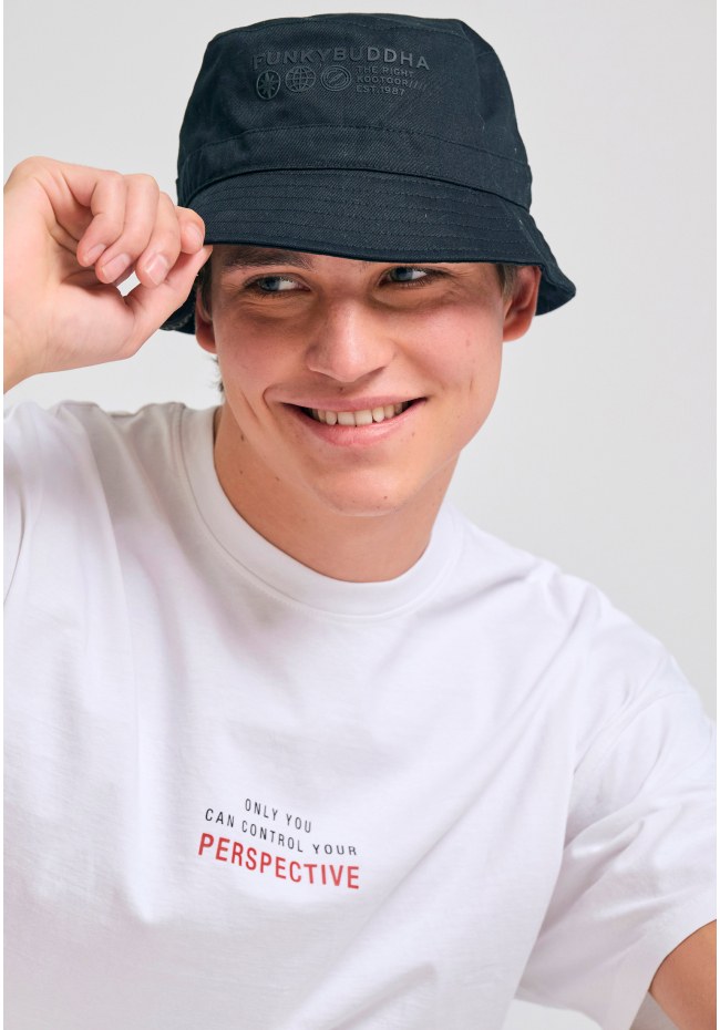 Oversized t-shirt with text artwork print on the back