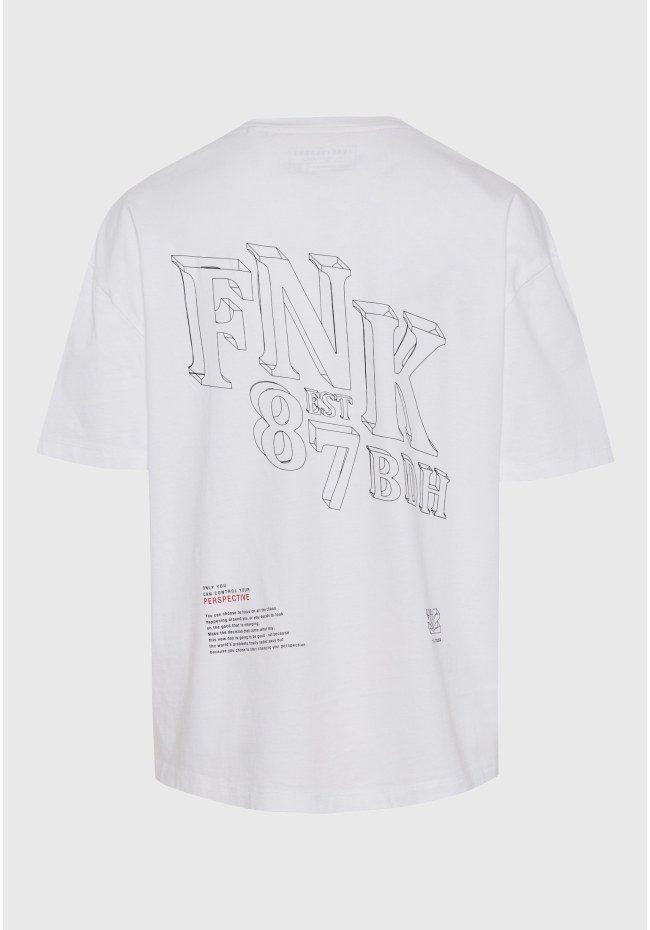 Oversized t-shirt with text artwork print on the back