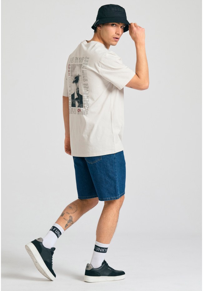 Relaxed fit t-shirt with photographic print