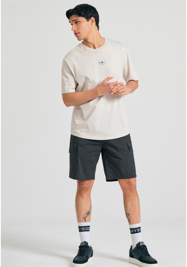 T-shirt με text artwork τύπωμα στην πλάτη