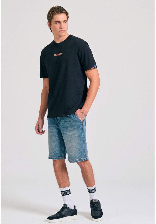 Relaxed fit t-shirt with tropical print