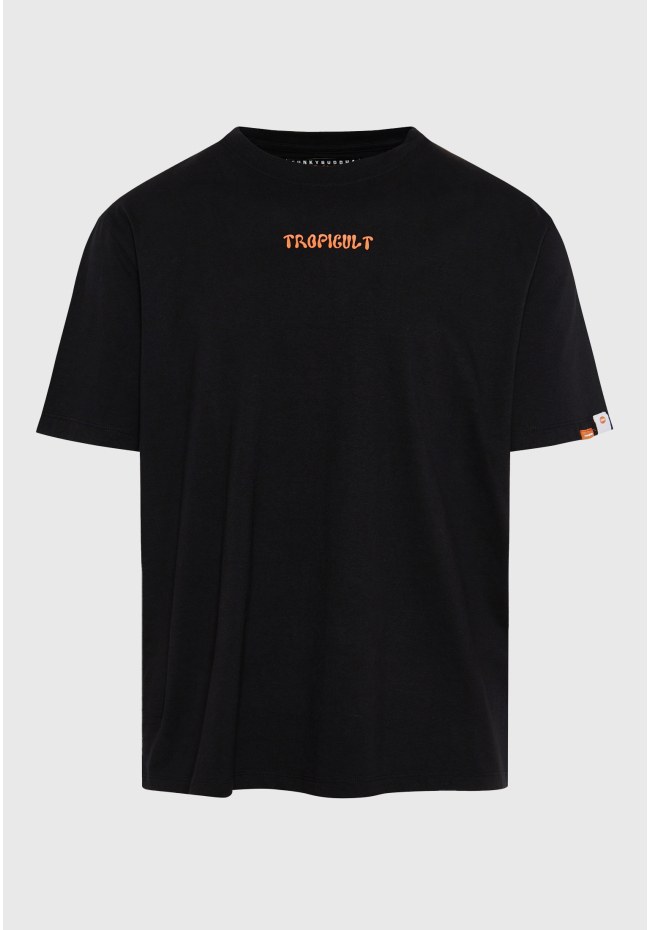 Relaxed fit t-shirt with tropical print