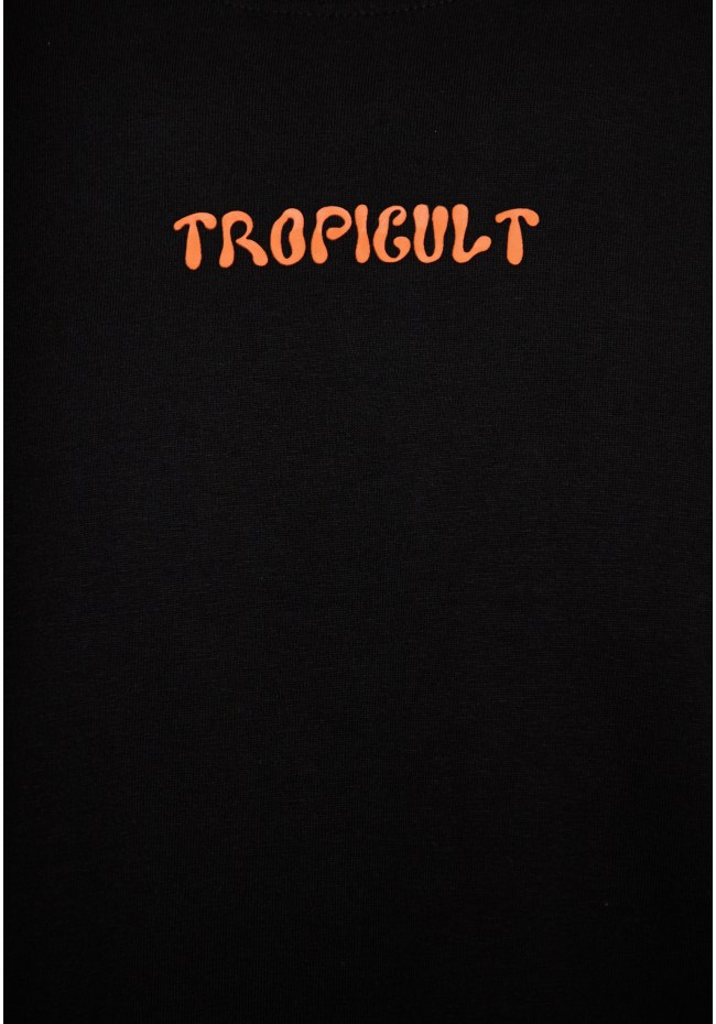 Relaxed fit t-shirt with tropical print