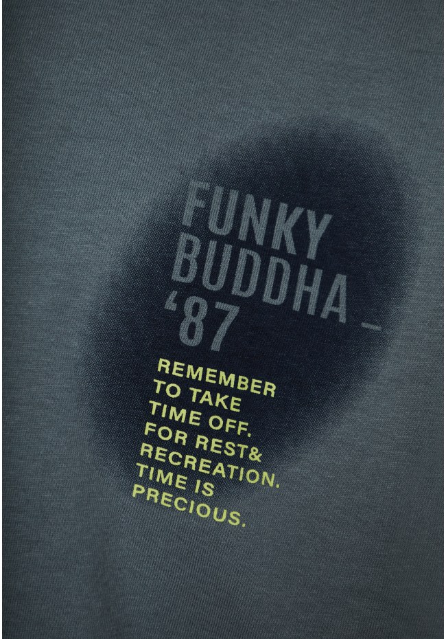 Relaxed fit t-shirt with paint brushed print