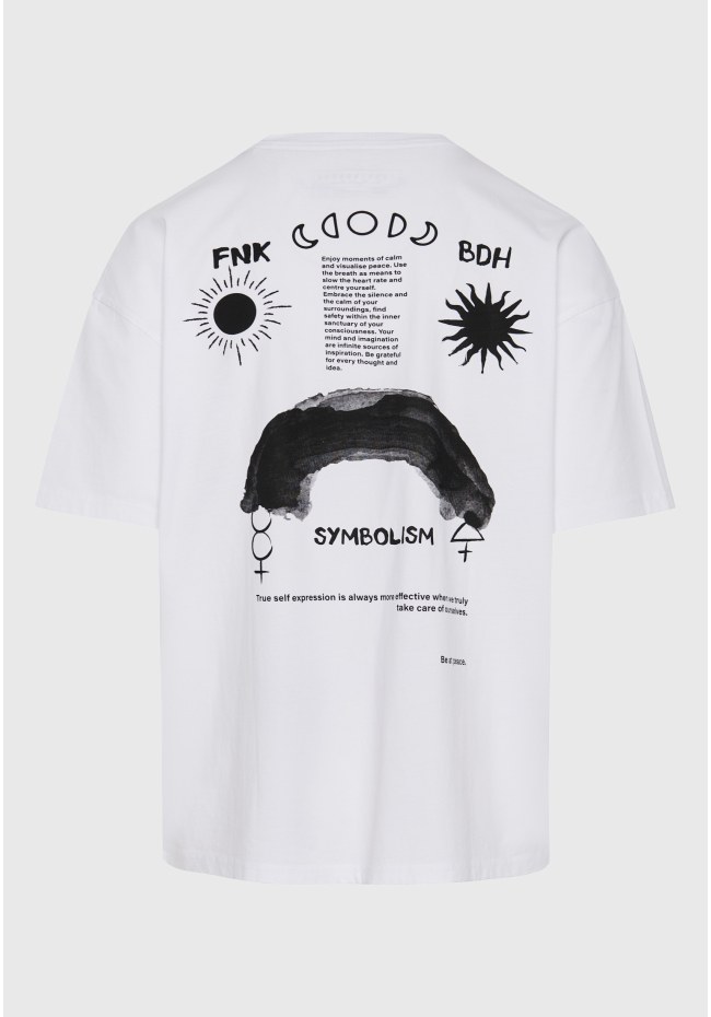 Oversized t-shirt με γραφικό τύπωμα στην πλάτη