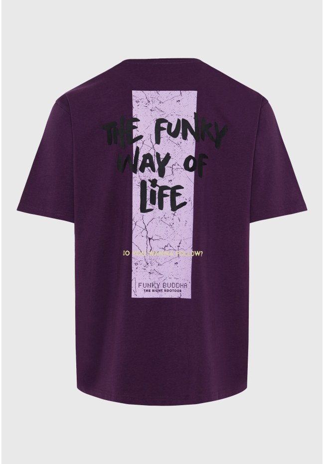 Relaxed fit t-shirt με graphic τύπωμα στην πλάτη