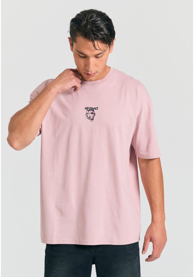 Oversized t-shirt με abstract τύπωμα στην πλάτη