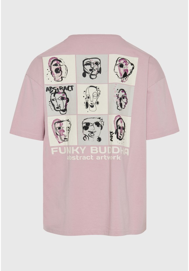 Oversized t-shirt με abstract τύπωμα στην πλάτη