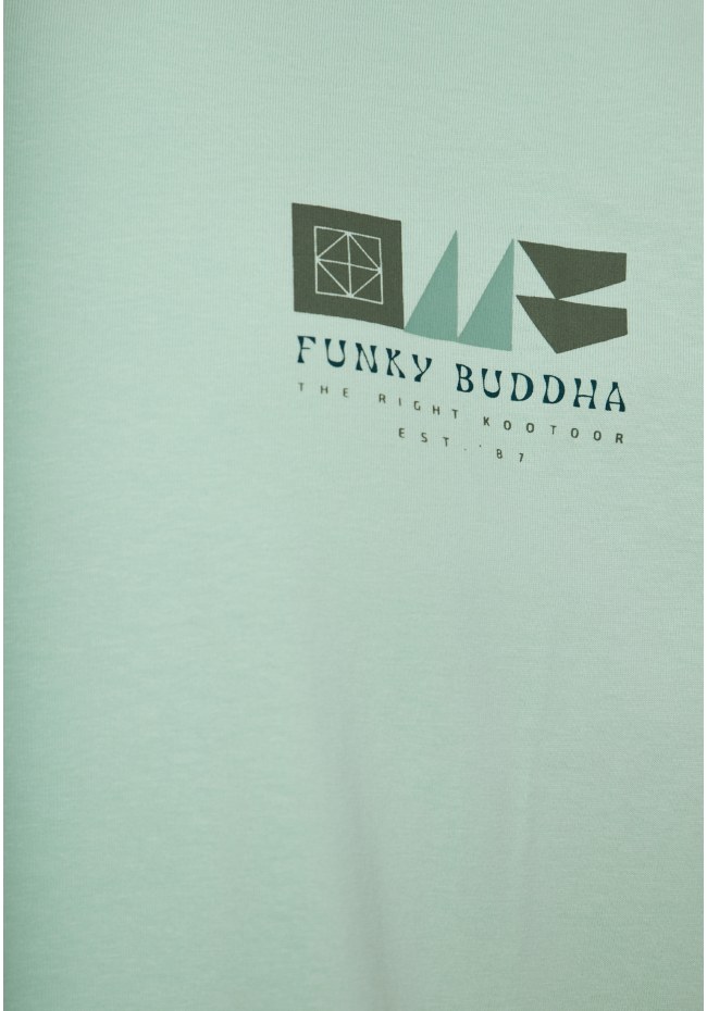 Organic cotton relaxed t-shirt με abstract τύπωμα