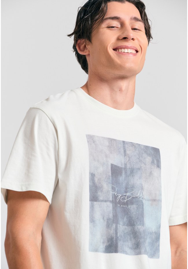 T-shirt με φωτογραφικό minimal τύπωμα