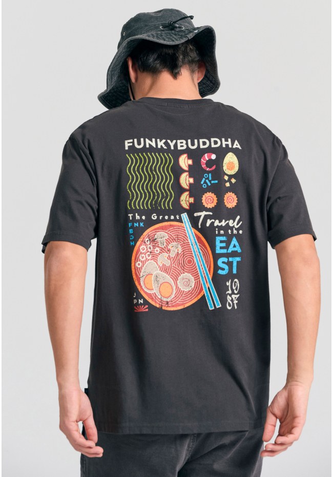 Relaxed fit με graphic τύπωμα στην πλάτη