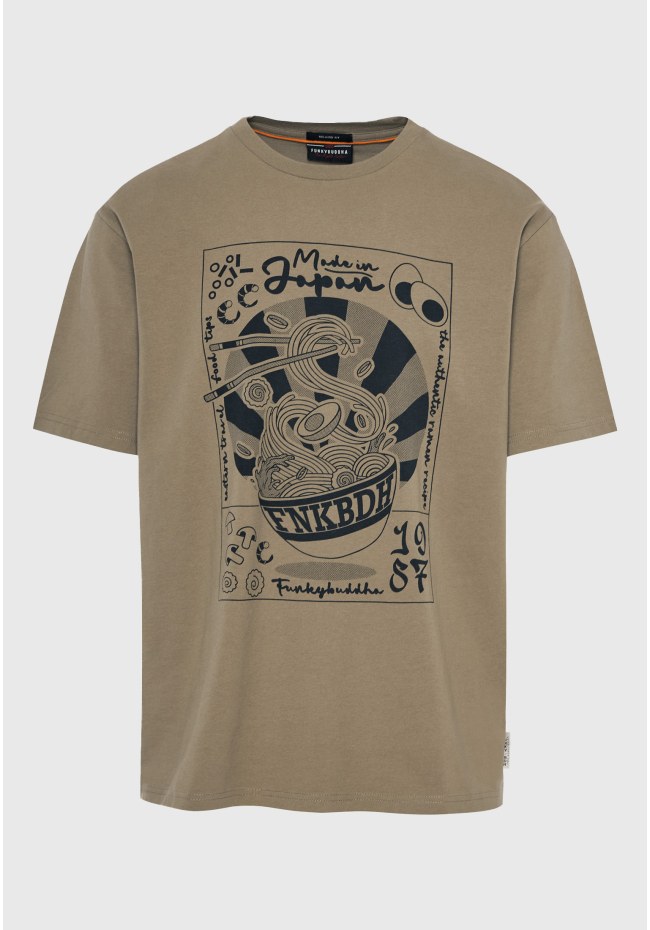 Relaxed fit t-shirt με frame τύπωμα
