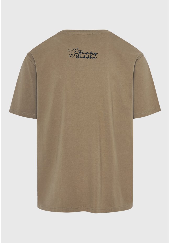Relaxed fit t-shirt με frame τύπωμα