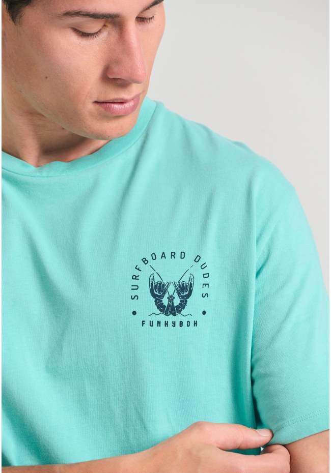 Relaxed fit t-shirt με τύπωμα στην πλάτη