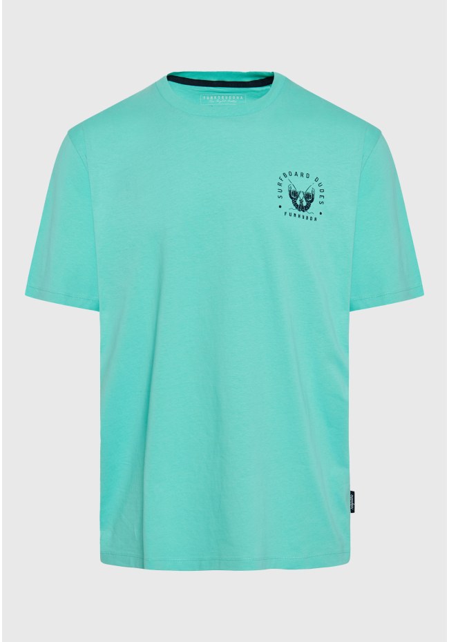 Relaxed fit t-shirt με τύπωμα στην πλάτη