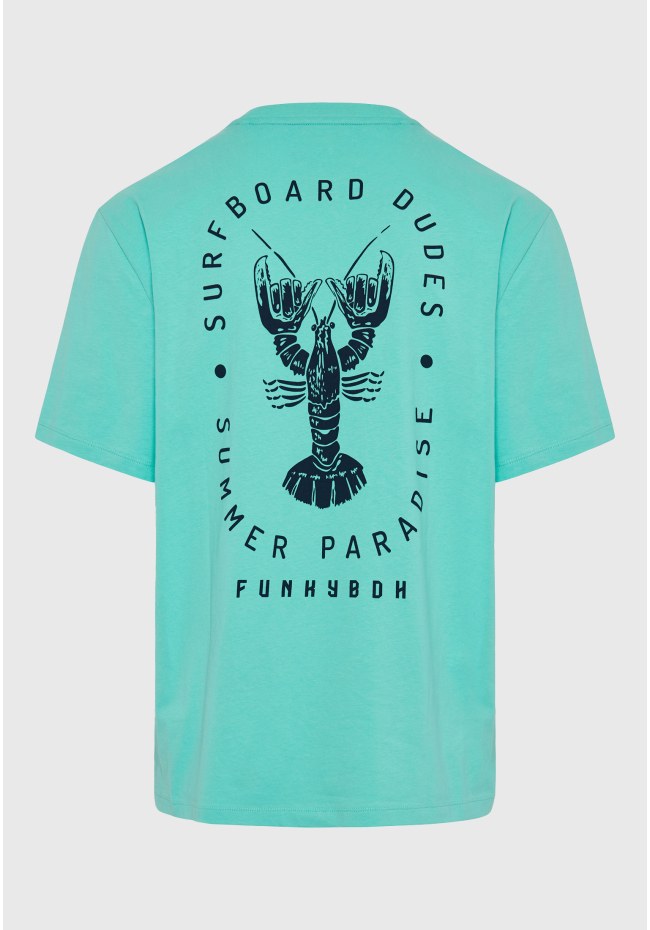 Relaxed fit t-shirt με τύπωμα στην πλάτη