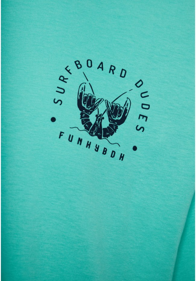 Relaxed fit t-shirt με τύπωμα στην πλάτη