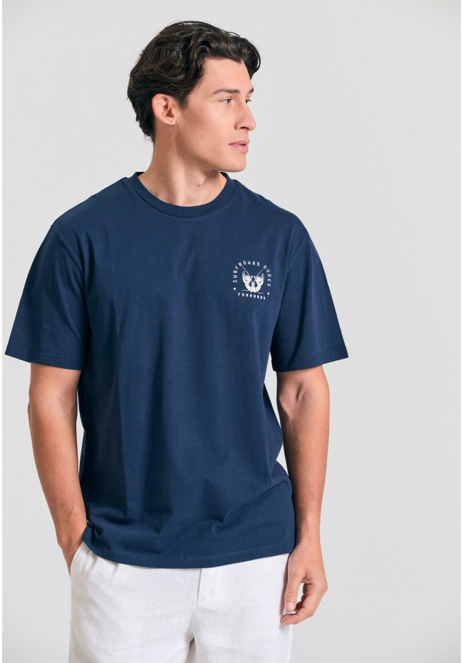 Relaxed fit t-shirt with print on the back