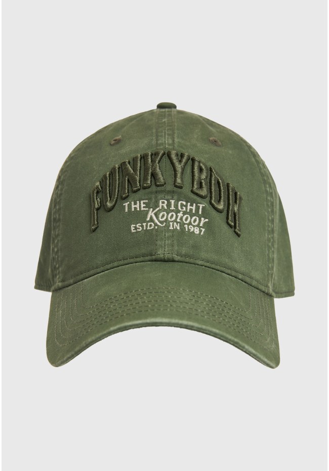 Men's cap with branded embroidery