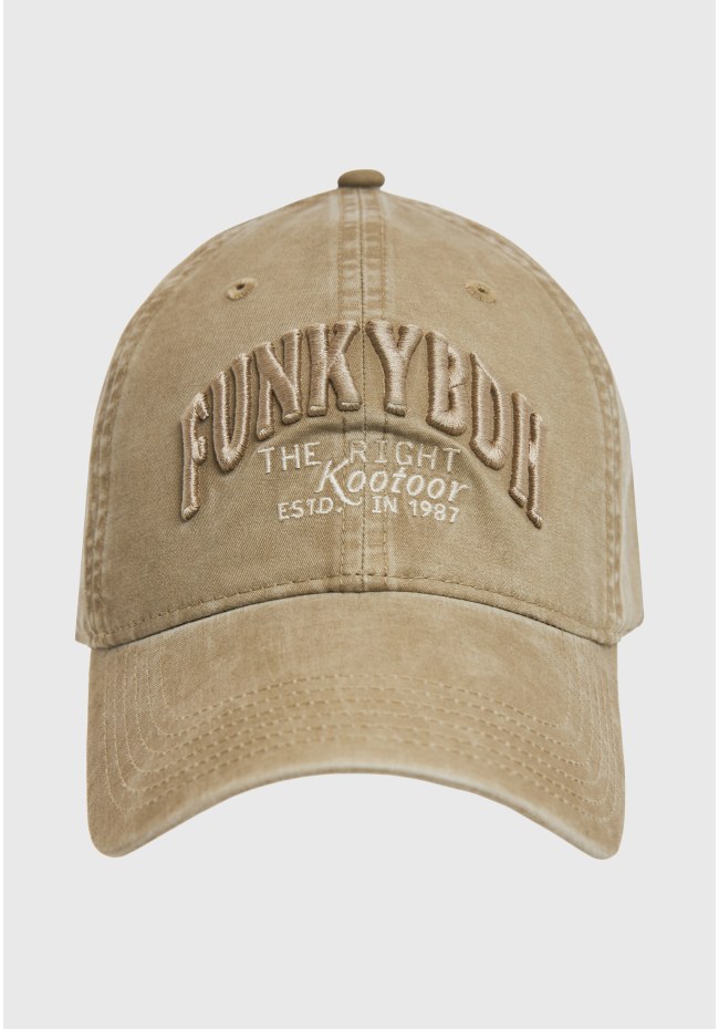Men's cap with branded embroidery