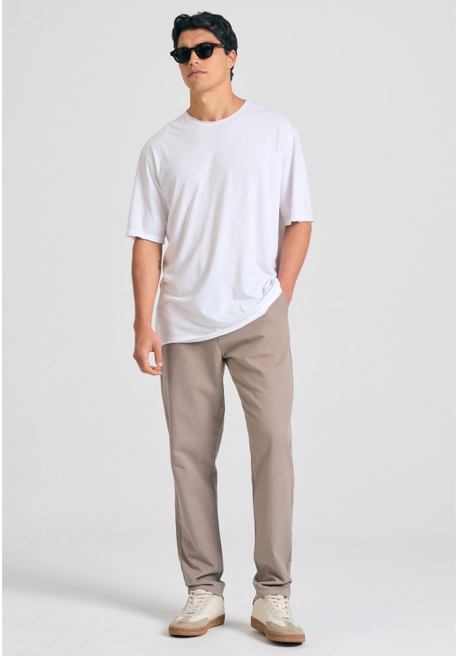 Relaxed fit t-shirt με raw edges