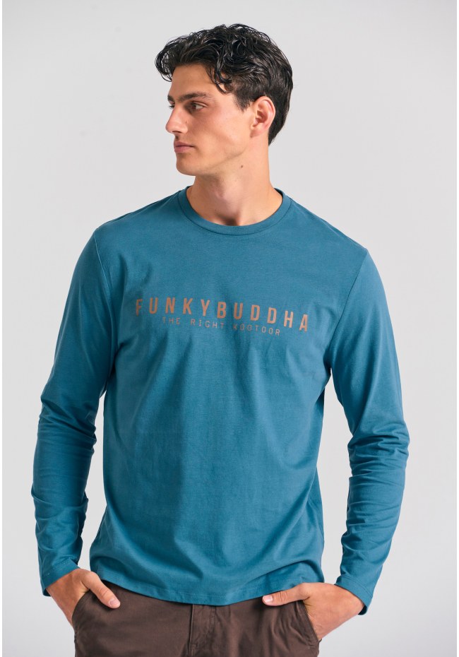 T-shirt με Funky Buddha τύπωμα στο στήθος