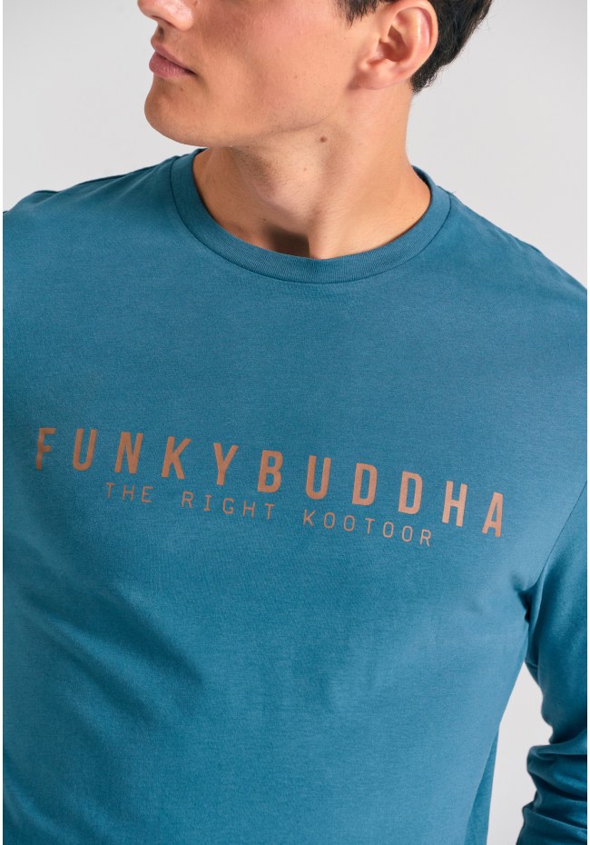 T-shirt με Funky Buddha τύπωμα στο στήθος