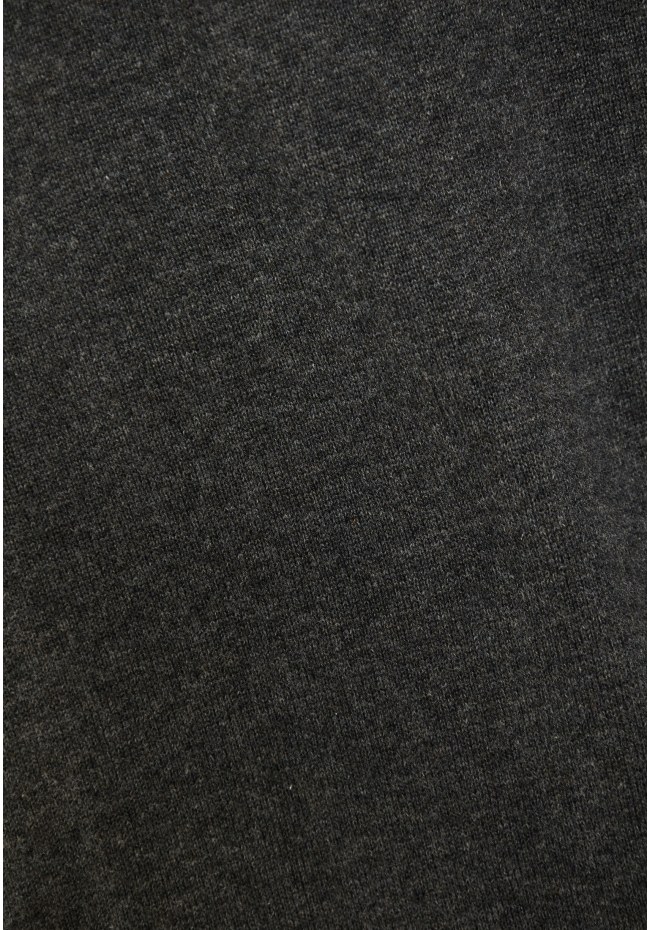 Ανδρικό μονόχρωμο half-zip πλεκτό πουλόβερ