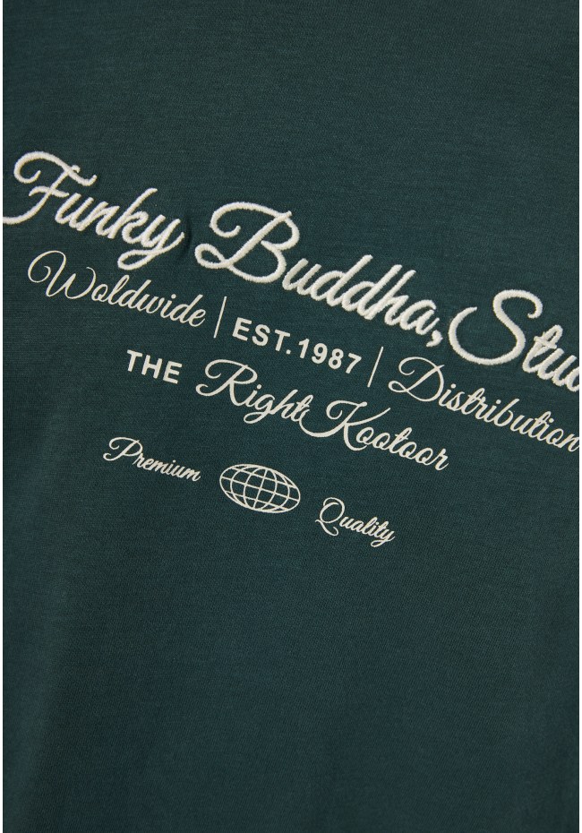 Μακρυμάνικο T-shirt με Funky Buddha τύπωμα στο στήθος