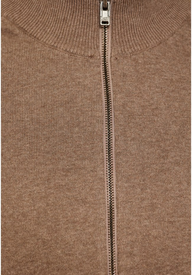 Ανδρική πλεκτή ζακέτα με φερμουάρ