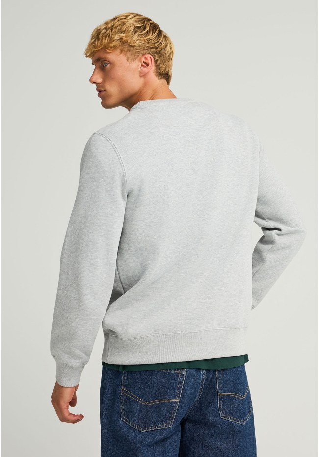 Relaxed fit φούτερ με κέντημα στο στήθος