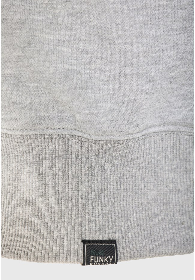 Relaxed fit φούτερ με κέντημα στο στήθος
