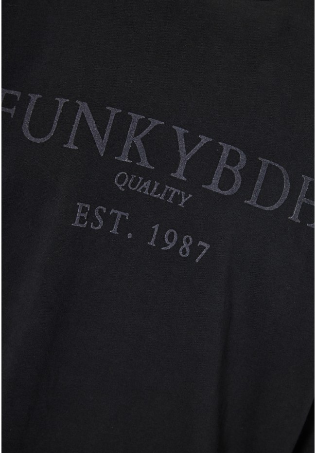 Μακρυμάνικο T-shirt με Funky Buddha τύπωμα στο στήθος