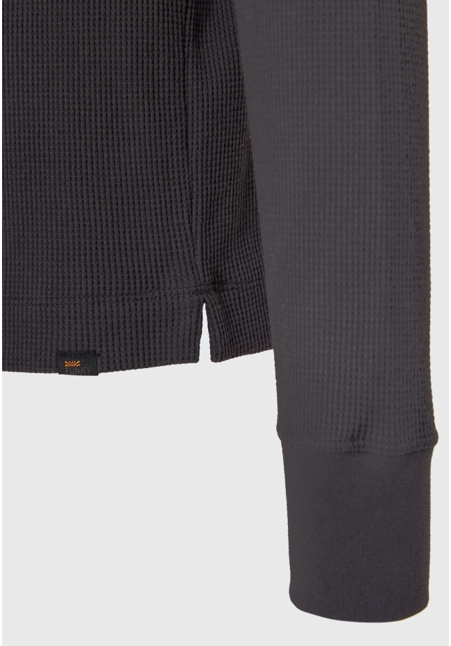 Relaxed fit μονόχρωμη μακρυμάνικη μπλούζα
