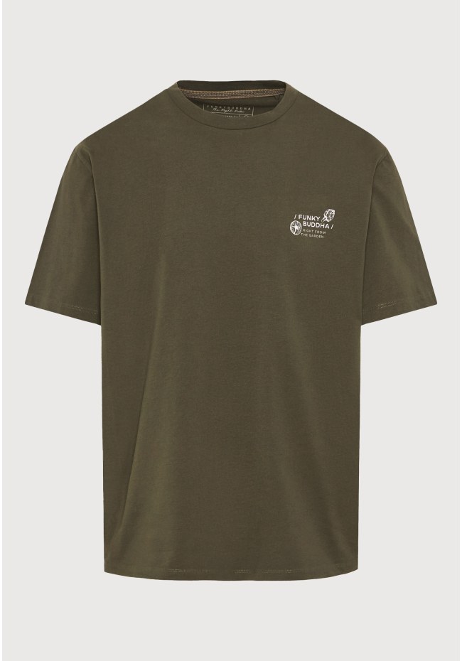 Relaxed t-shirt με vintage τύπωμα στην πλάτη