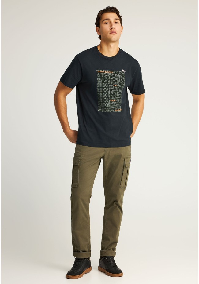 T-shirt με Funky Buddha τύπωμα