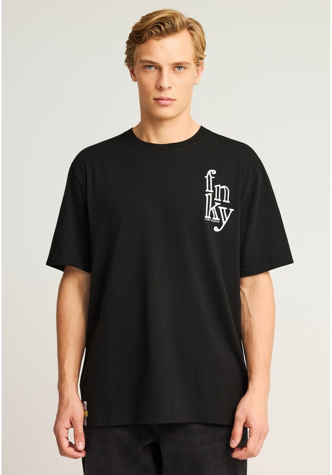 Relaxed fit t-shirt με γραφικό τύπωμα στην πλάτη