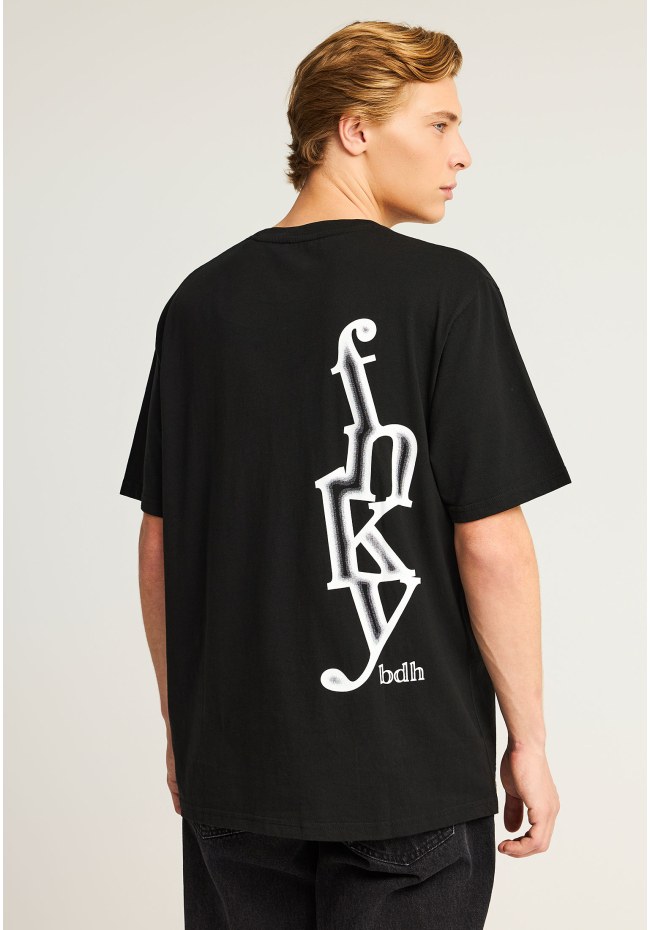 Relaxed fit t-shirt με γραφικό τύπωμα στην πλάτη