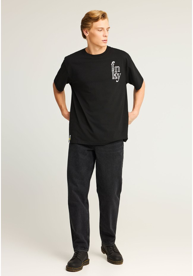 Relaxed fit t-shirt με γραφικό τύπωμα στην πλάτη