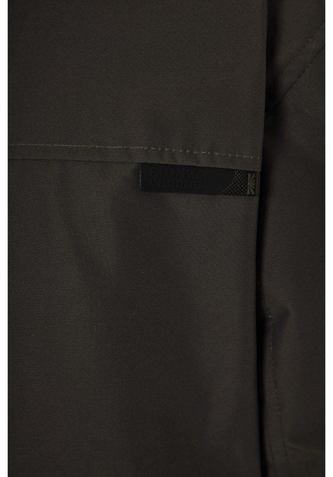 Men's bomber jacket with detachable hood