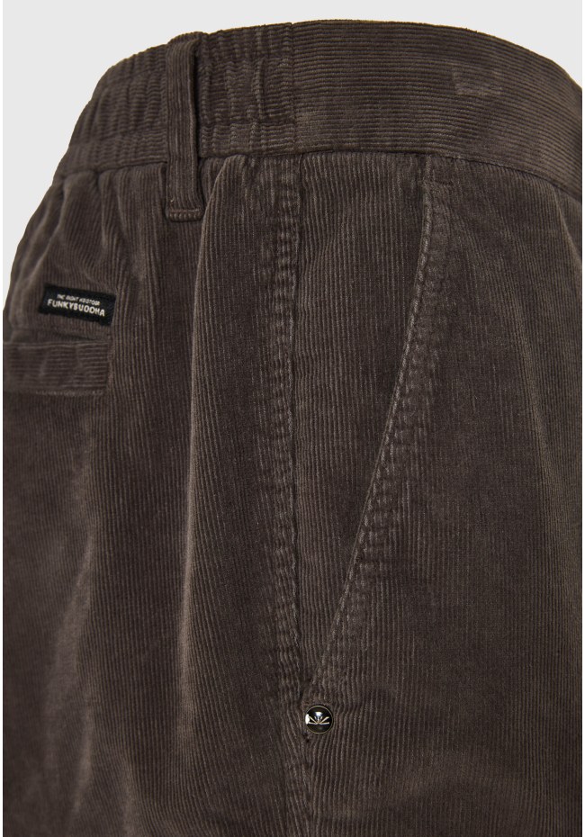 Ανδρικό loose fit κοτλέ cargo παντελόνι