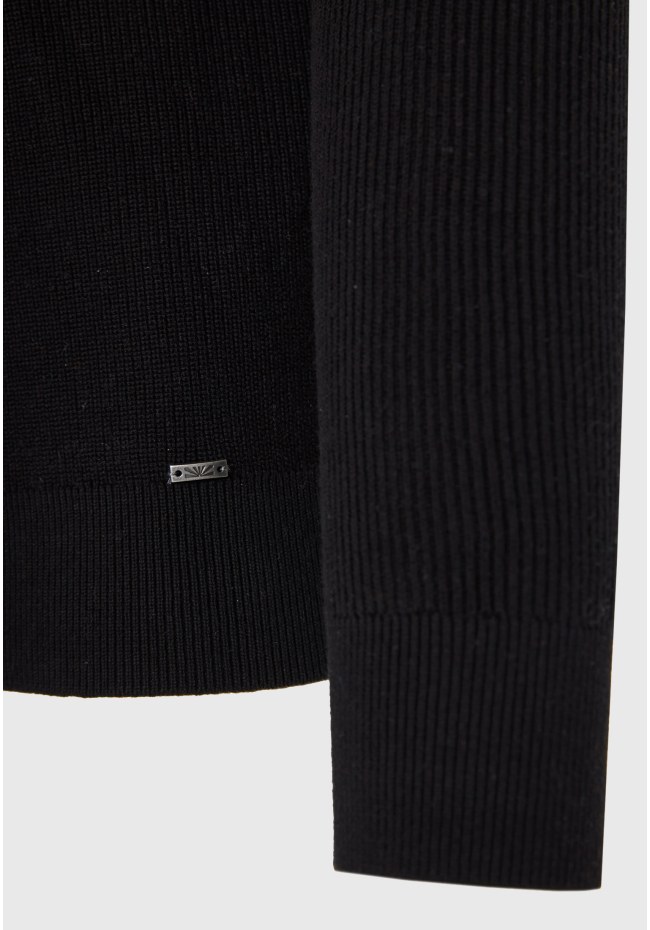 Men's knitted cotton turtleneck sweater