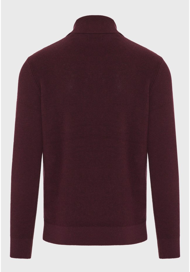 Men's knitted cotton turtleneck sweater