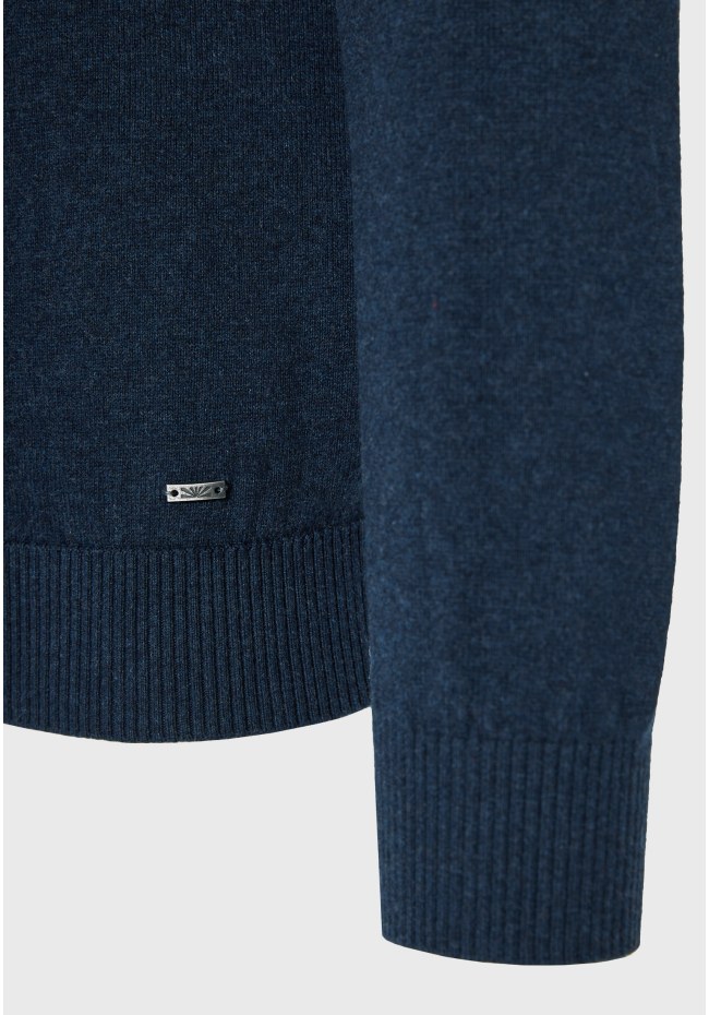 Men's knitted polo sweater