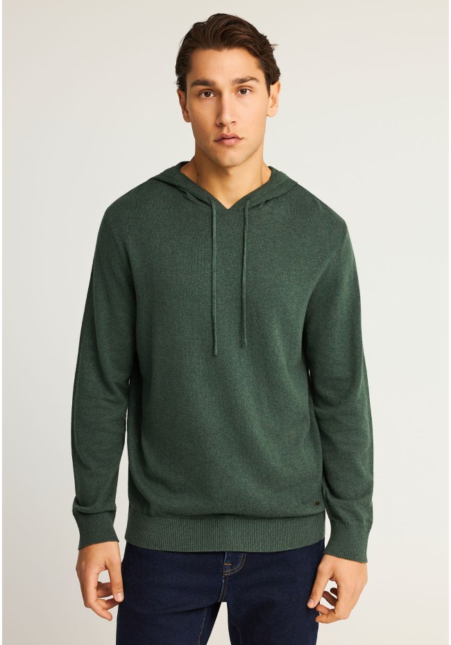 Men's knitted hoodie