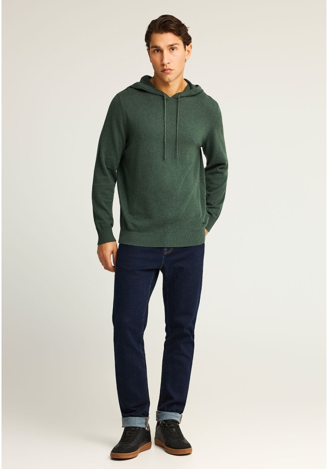 Men's knitted hoodie