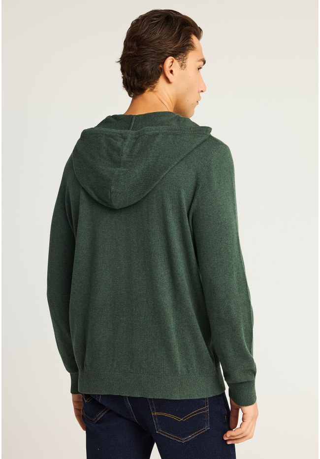 Men's knitted hoodie